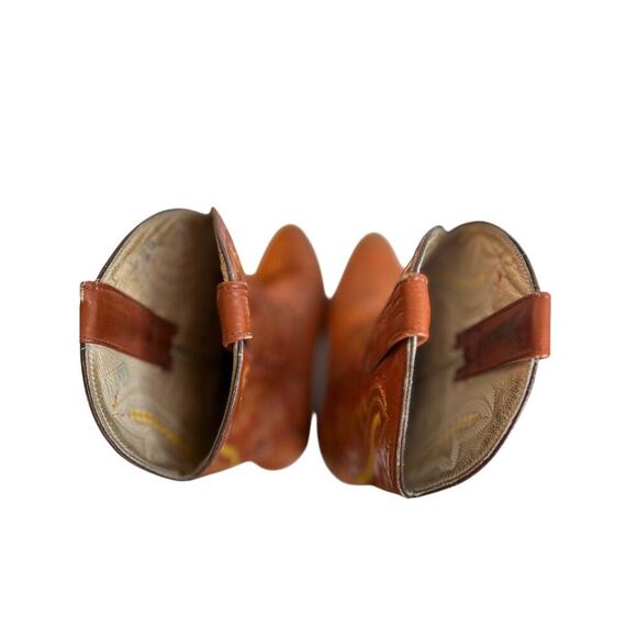 R&R Western Wear Men\'s Ostrich Cowboy‎ Exotic Leather Boots ~Size 7 main image 6